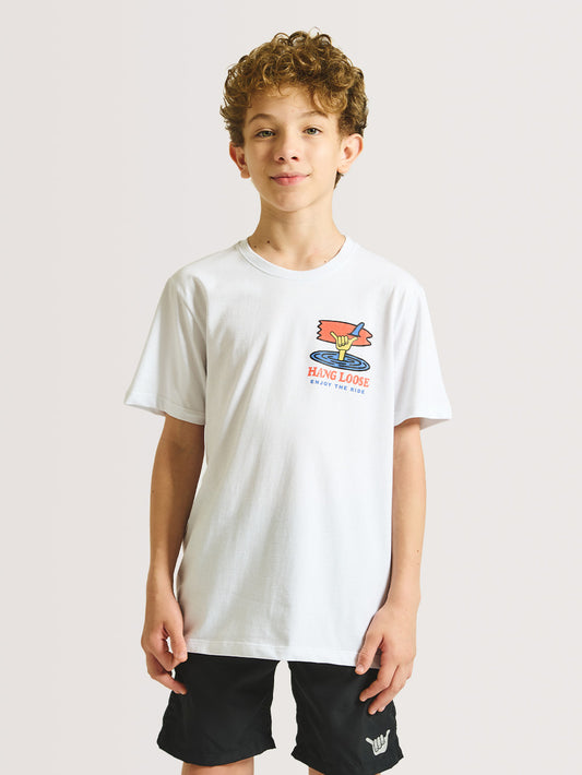 Camiseta Hang Loose Juvenil Theride Branco