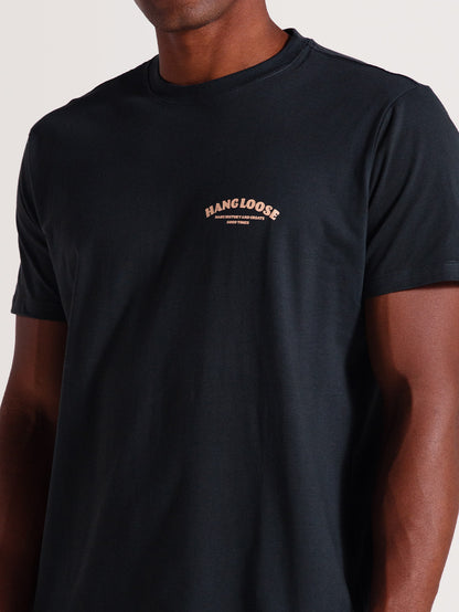 Camiseta Cinza Manga Curta Hang Loose Mountain