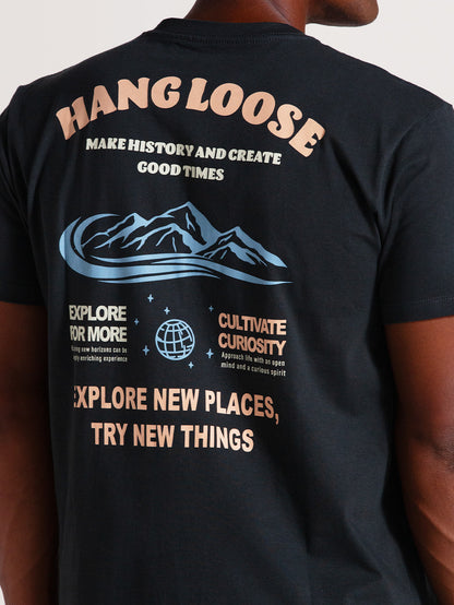 Camiseta Cinza Manga Curta Hang Loose Mountain