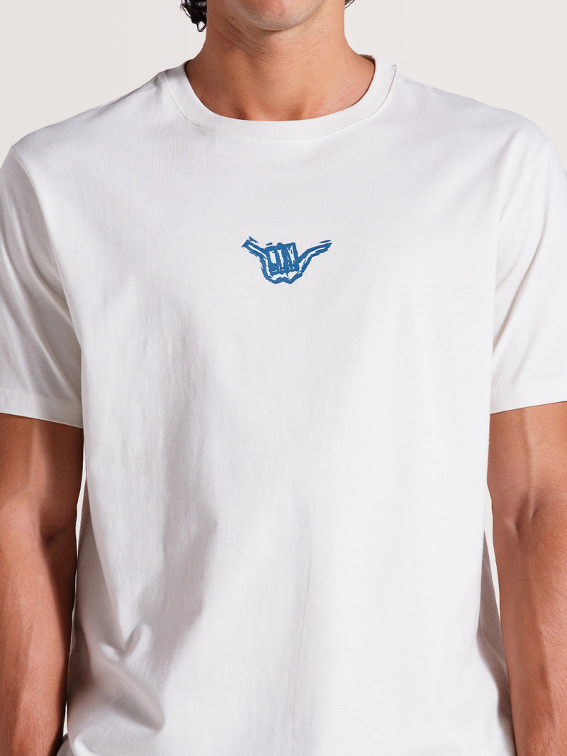 Camiseta Off White Manga Curta Hang Loose Wildguys