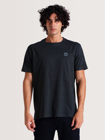 Camiseta Cinza Manga Curta Hang Loose Flower