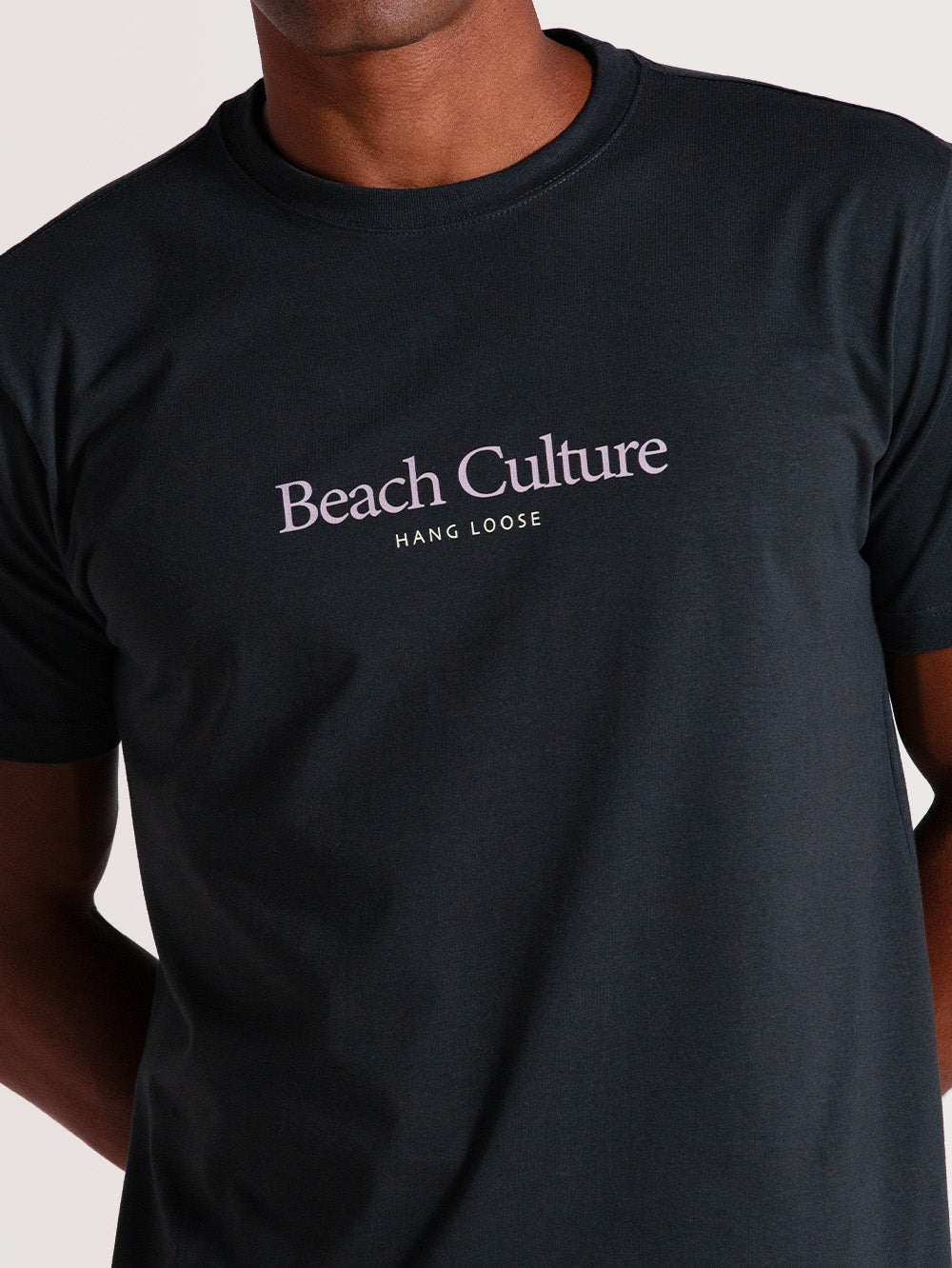 Camiseta Cinza Manga Curta Hang Loose Beach Culture