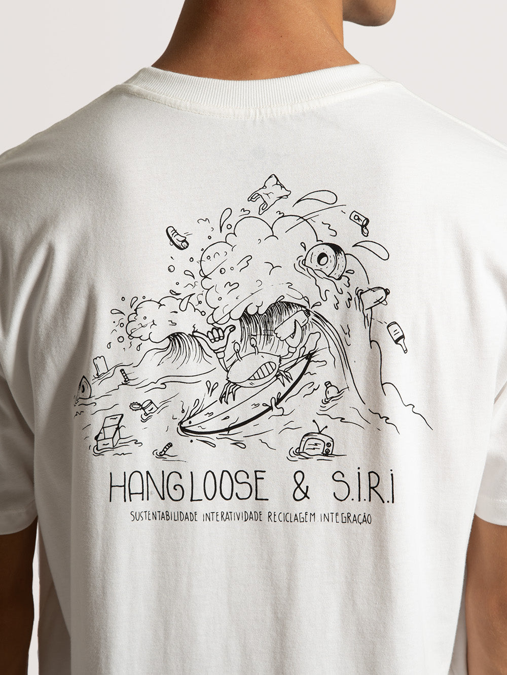 Camiseta Hang Loose S.I.R.I Wave Off White