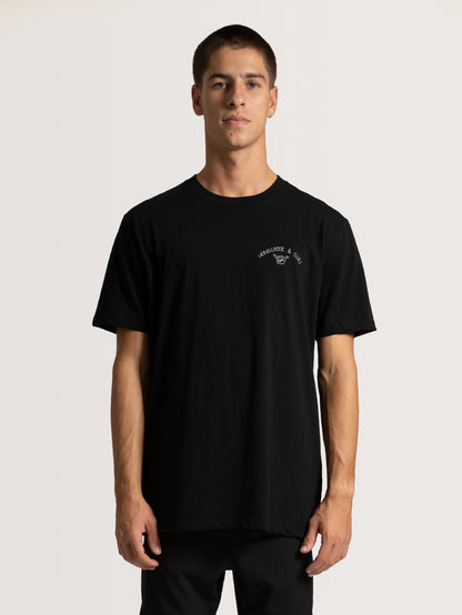 Camiseta Hang Loose S.I.R.I Wave Preto