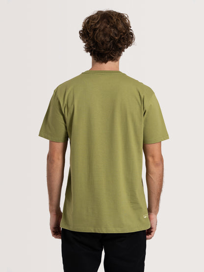 Camiseta Manga Curta Verde Hang Loose Sunset