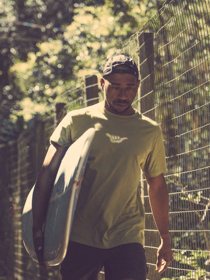 Camiseta Manga Curta Verde Hang Loose Sunset