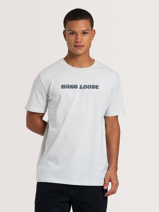 Camiseta Manga Curta Cinza Hang Loose Retro
