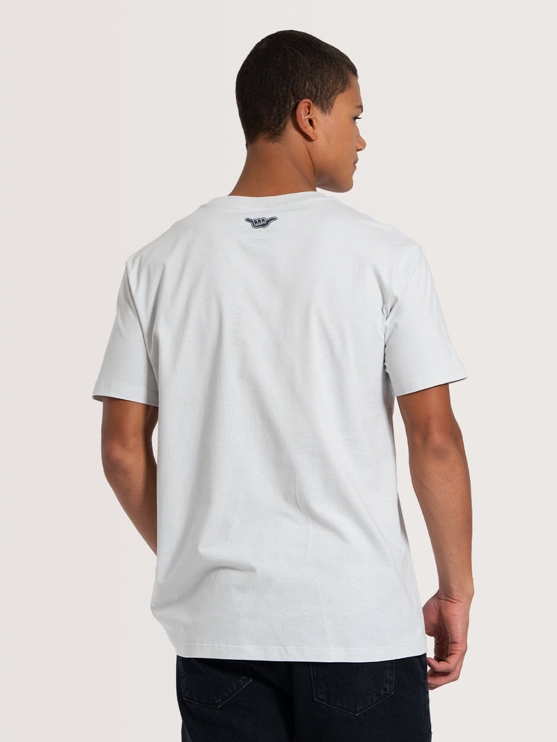 Camiseta Manga Curta Cinza Hang Loose Retro