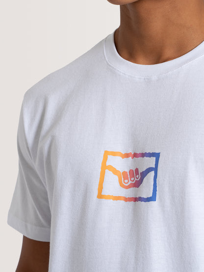 Camiseta Manga Curta Branca Hang Loose Summer