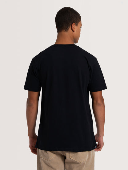 Camiseta Manga Curta Preta Hang Loose Summer