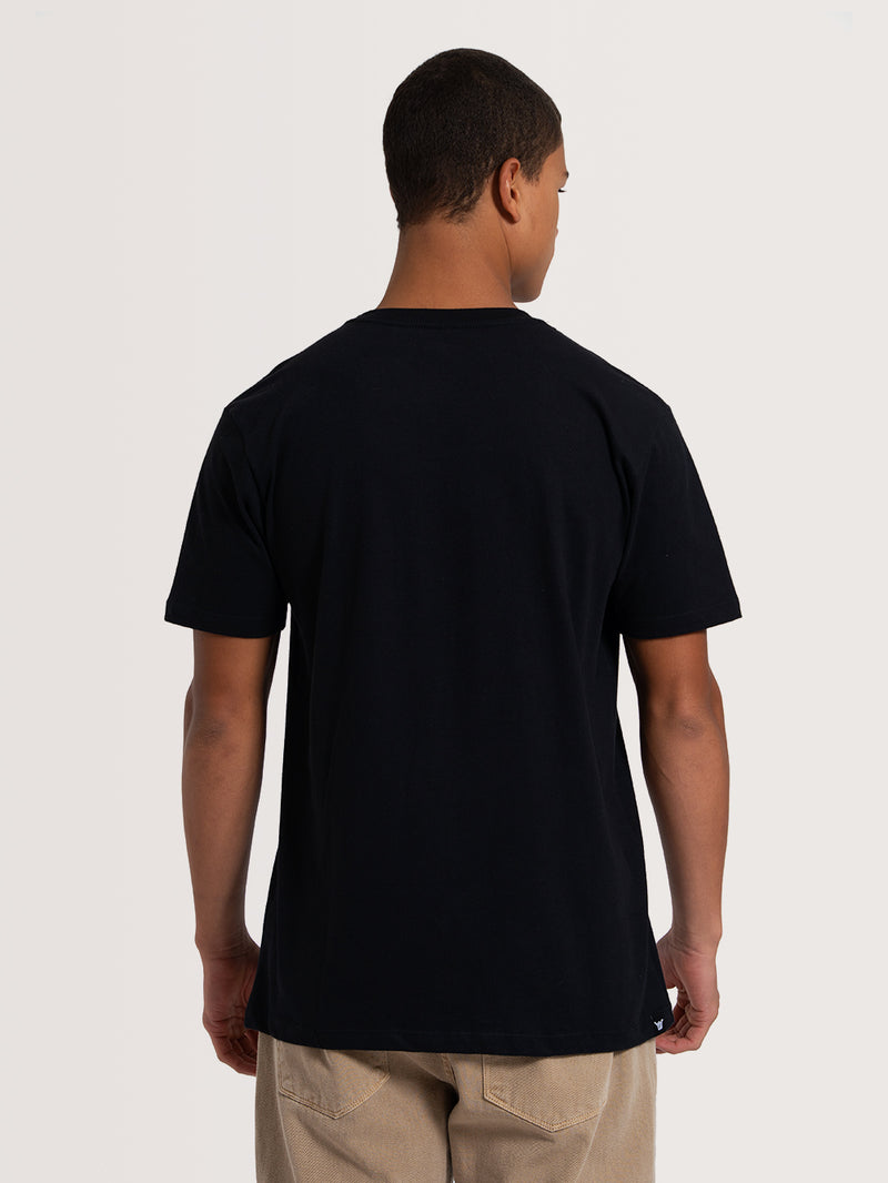 Camiseta Manga Curta Preta Hang Loose Summer