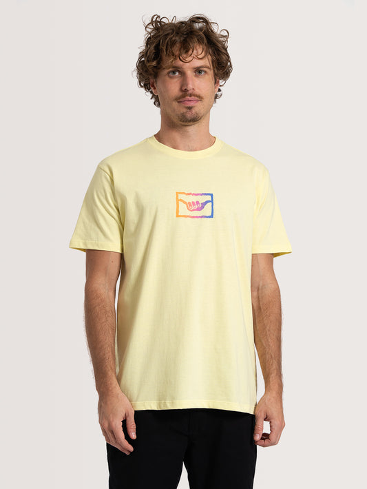 Camiseta Manga Curta Amarela Hang Loose Summer