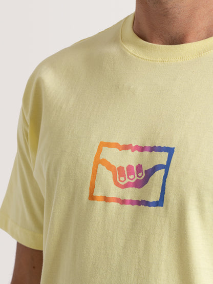 Camiseta Manga Curta Amarela Hang Loose Summer