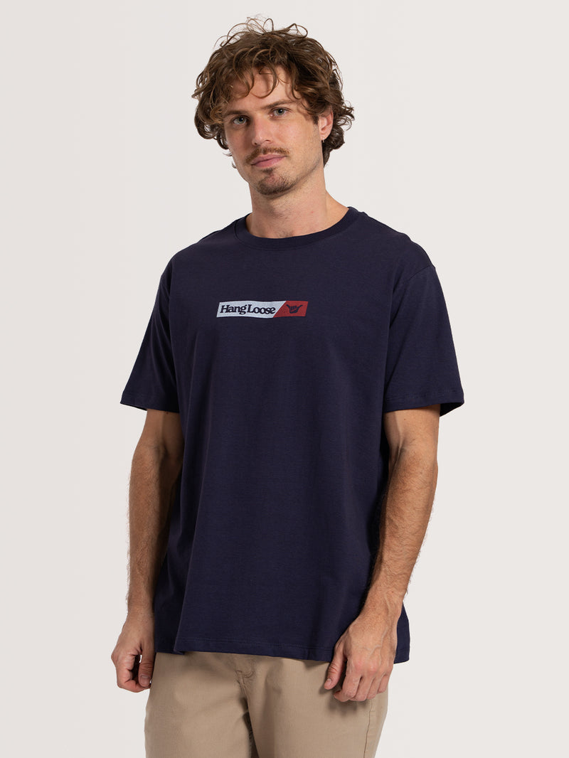 Camiseta Manga Curta Azul Marinho Hang Loose Classic