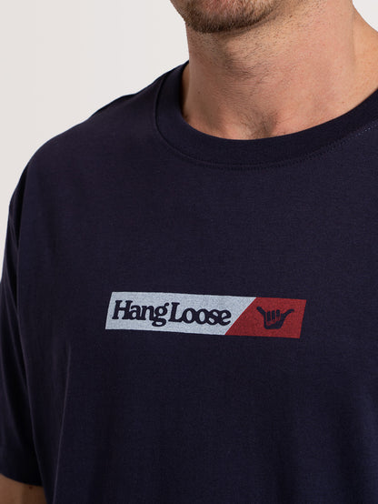 Camiseta Manga Curta Azul Marinho Hang Loose Classic