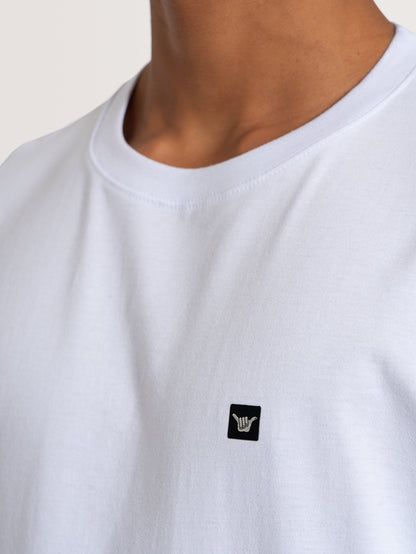 Camiseta Manga Curta Branca Hang Loose Mini