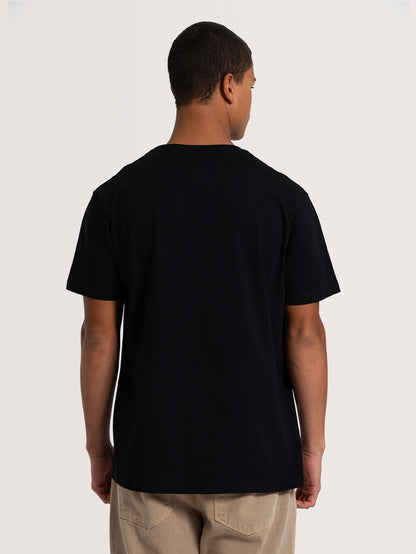 Camiseta Manga Curta Preta Hang Loose Mini