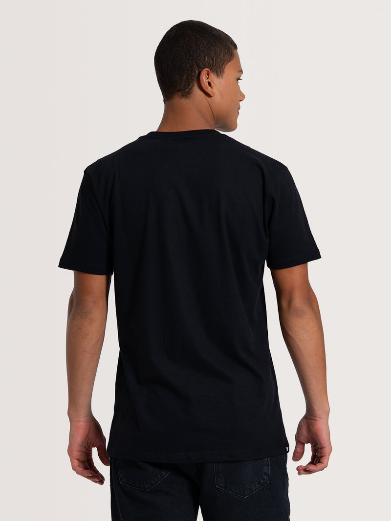 Camiseta Manga Curta Preta Hang Loose Inc