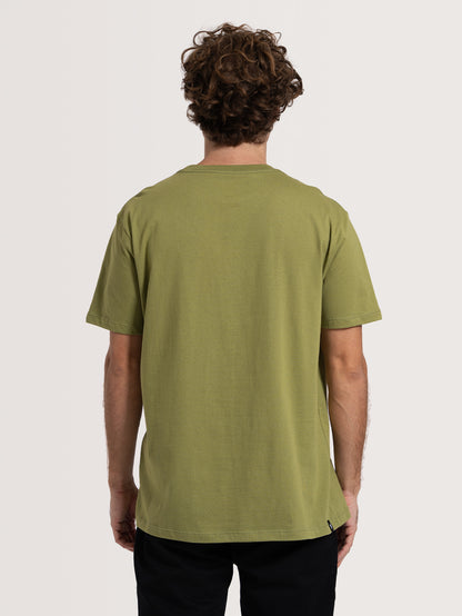 Camiseta Manga Curta Verde Hang Loose Flat