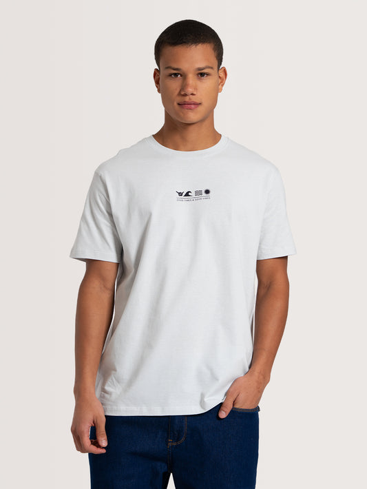 Camiseta Manga Curta Cinza Hang Loose Flat