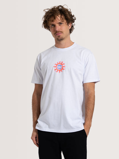 Camiseta Manga Curta Branca Hang Loose Genuine