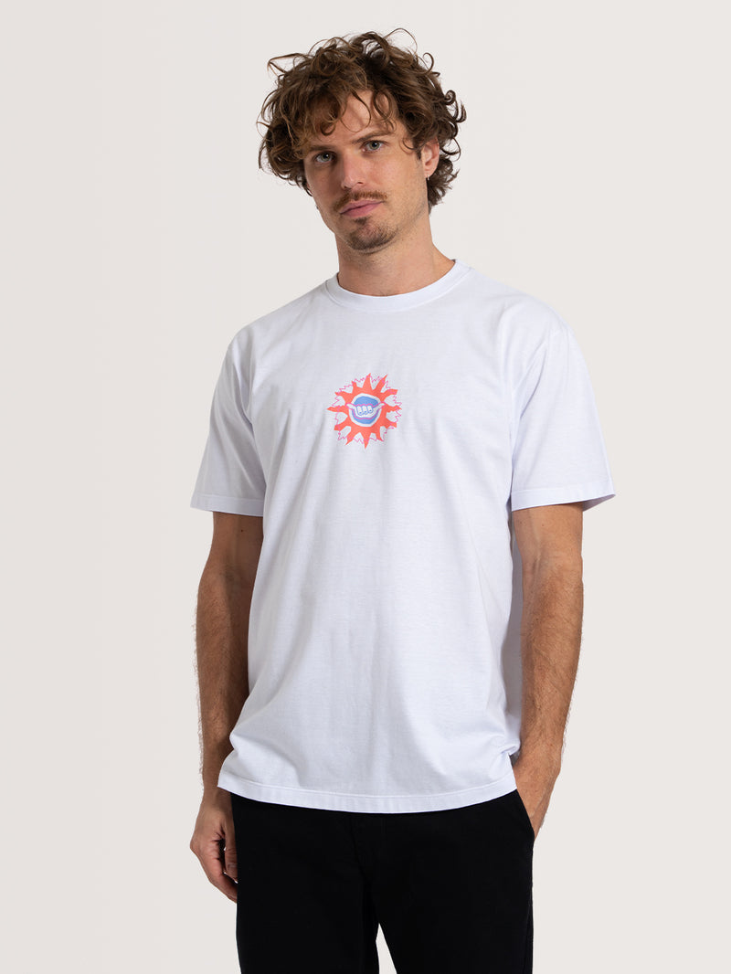 Camiseta Manga Curta Branca Hang Loose Genuine
