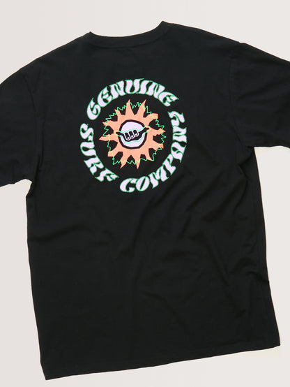 Camiseta Manga Curta Preta Hang Loose Genuine