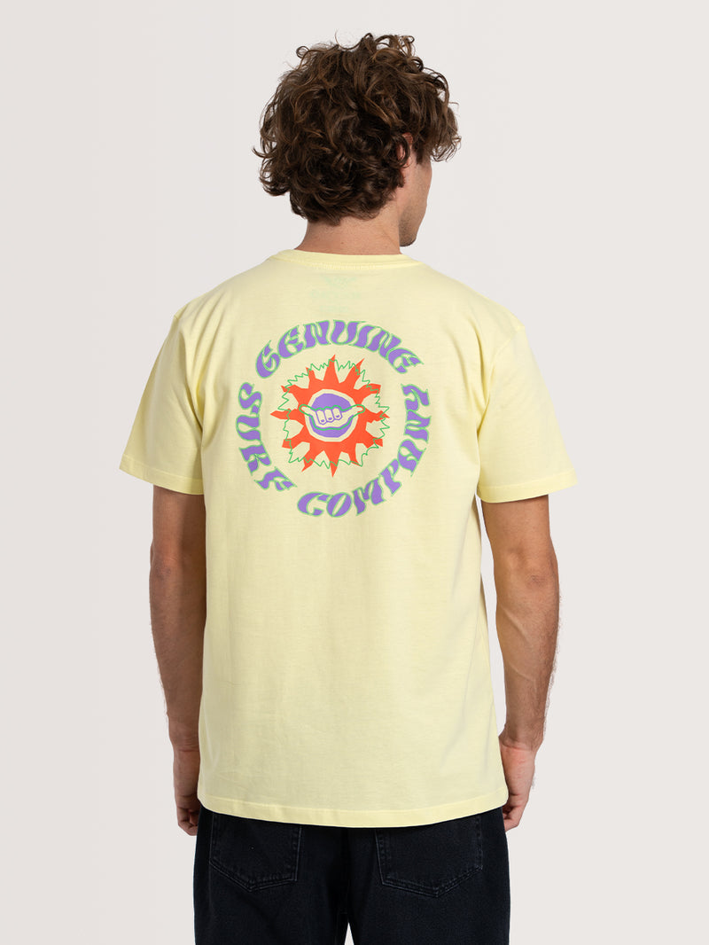 Camiseta Manga Curta Amarela Hang Loose Genuine