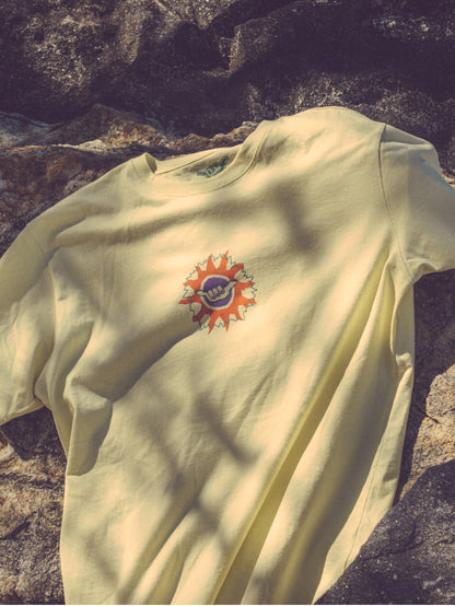 Camiseta Manga Curta Amarela Hang Loose Genuine