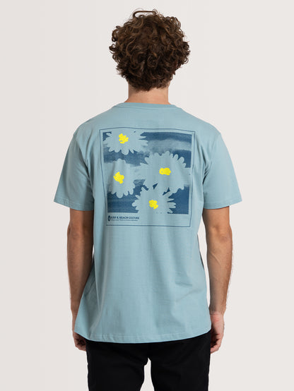 Camiseta Manga Curta Azul Hang Loose Daisy