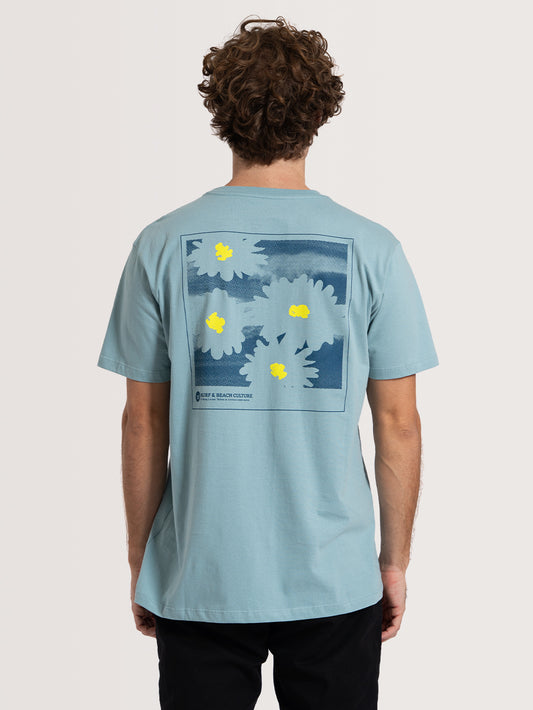 Camiseta Manga Curta Azul Hang Loose Daisy