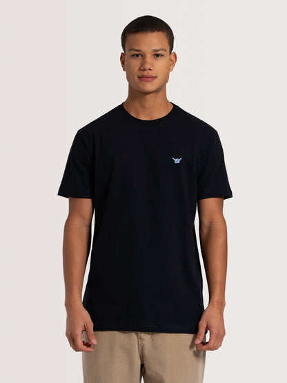 Camiseta Manga Curta Preta Hang Loose Greekback