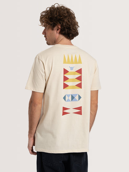 Camiseta Manga Curta Off White Hang Loose Greekback