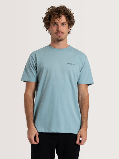 Camiseta Manga Curta Azul Hang Loose Chess