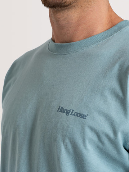 Camiseta Manga Curta Azul Hang Loose Chess