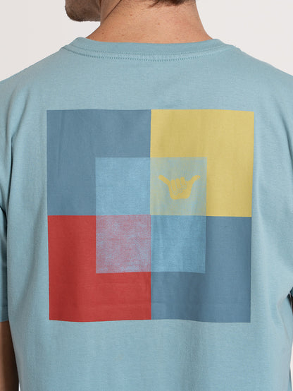 Camiseta Manga Curta Azul Hang Loose Chess