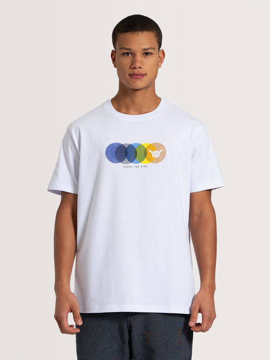 Camiseta Manga Curta Branca Hang Loose Multiply