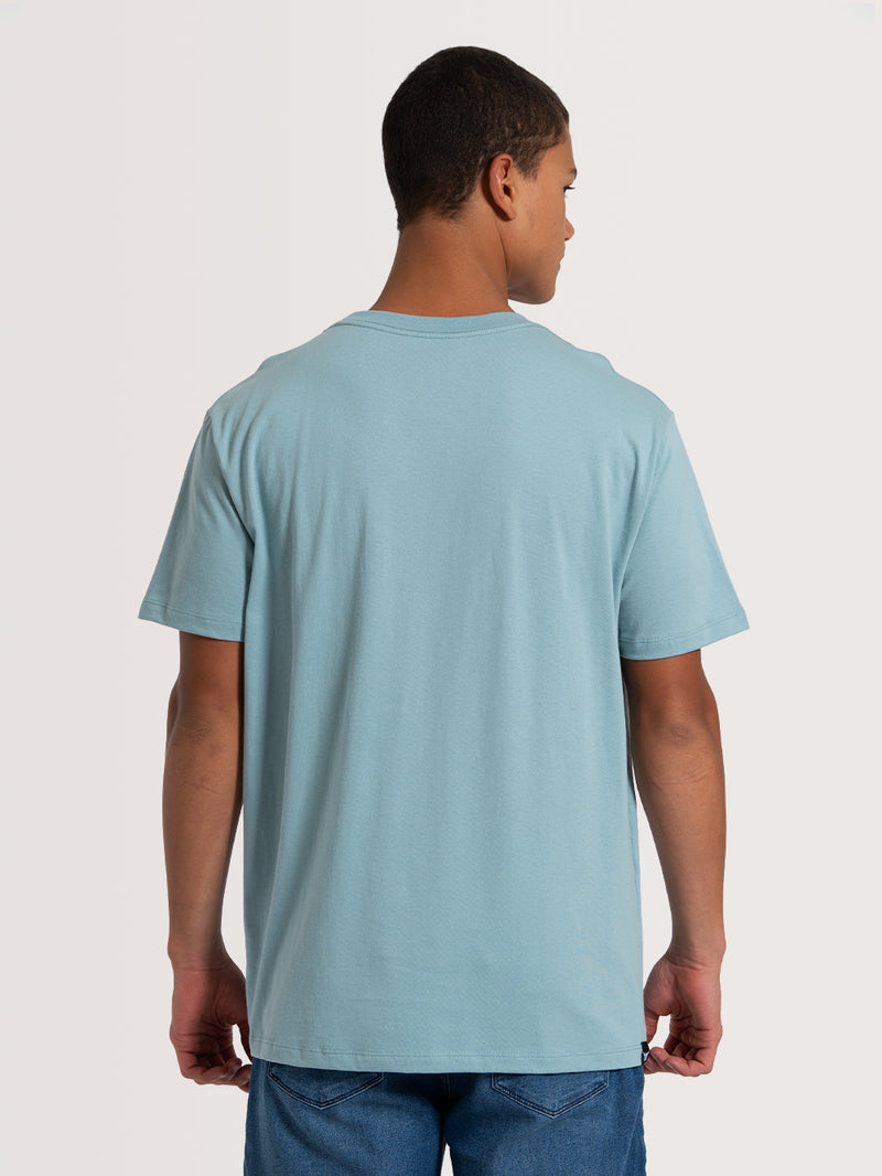 Camiseta Manga Curta Azul Hang Loose Tvon