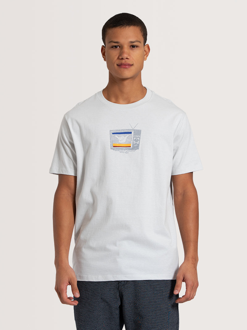 Camiseta Manga Curta Cinza Gelo Hang Loose Tvon
