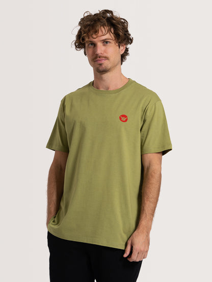 Camiseta Manga Curta Verde Hang Loose Aloha