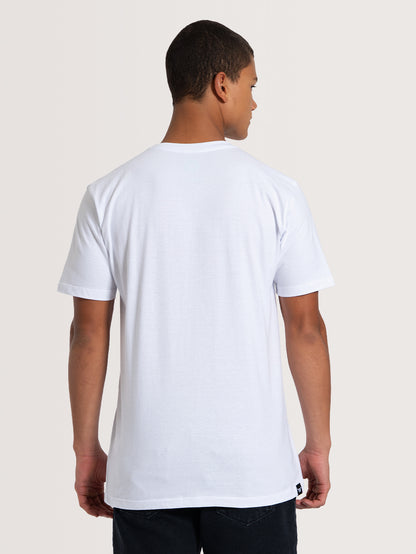 Camiseta Manga Curta Branco Hang Loose Coast