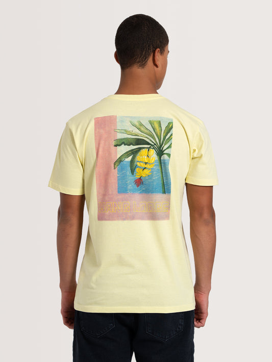 Camiseta Manga Curta Amarela Hang Loose Platano