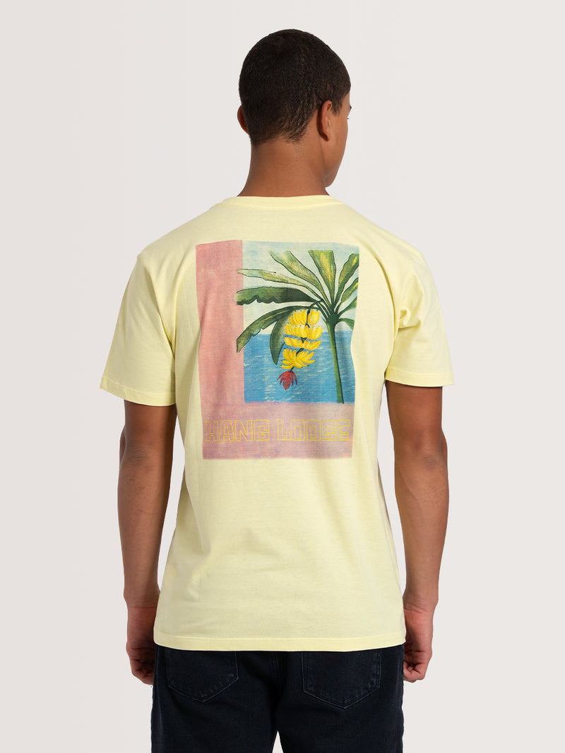 Camiseta Manga Curta Amarela Hang Loose Platano