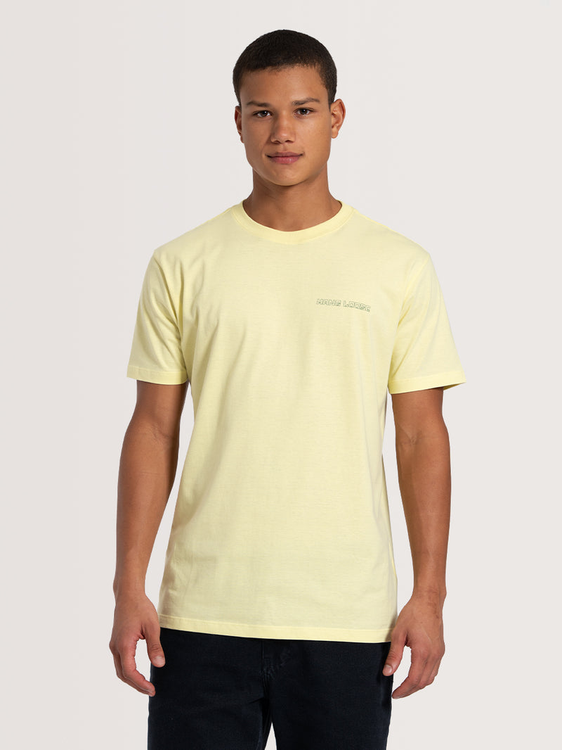 Camiseta Manga Curta Amarela Hang Loose Platano