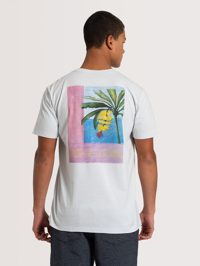 Camiseta Manga Curta Cinza Gelo Hang Loose Platano