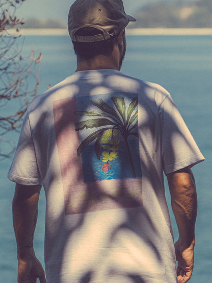 Camiseta Manga Curta Cinza Gelo Hang Loose Platano