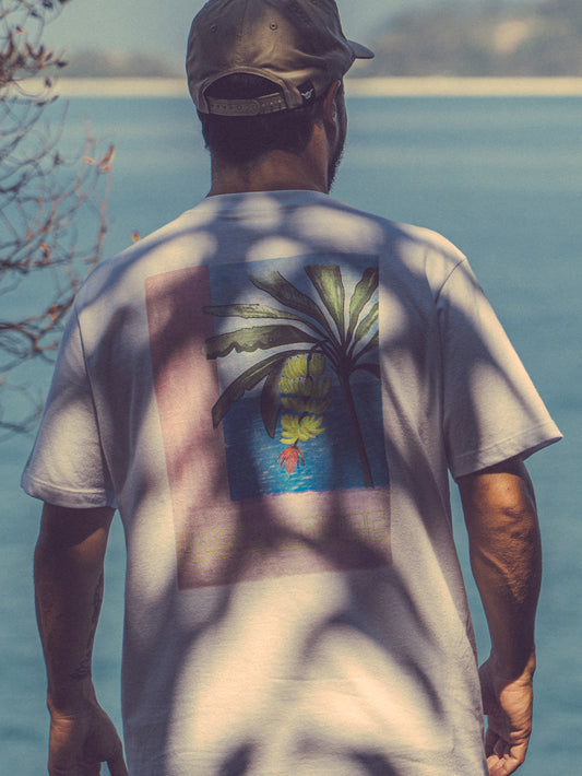 Camiseta Manga Curta Cinza Gelo Hang Loose Platano
