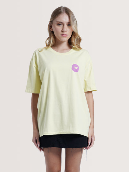 Camiseta Manga Curta Amarela Hang Loose Waves