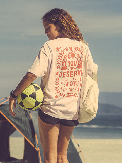 Camiseta Manga Curta Rosa Hang Loose Deserve