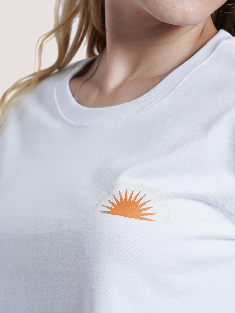 Camiseta Manga Curta Branca Hang Loose Summer